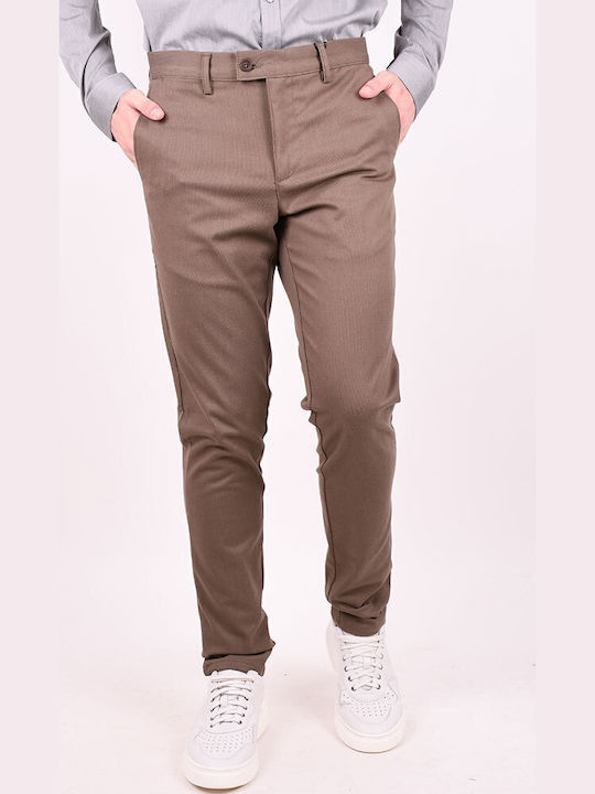 Elastische Herren Hose Braun