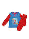 Marvel Kinder-Winterpyjama Rot / Blau