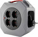 Commel Extension Cord Reel with 10m Cable, 3 x 1.5mm² Cross Section and Grounding
