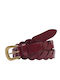 Isabelle Women's Belt Burgundy