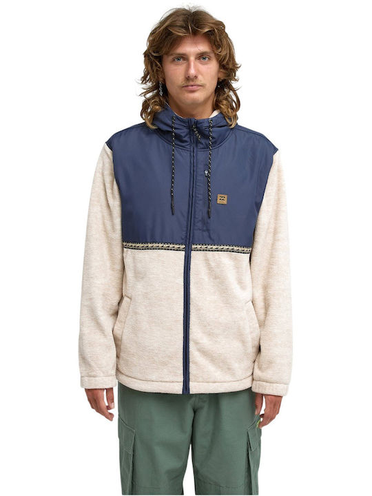 Boundary Ανδρική Ζακέτα Fleece με Κουκούλα Blue Graphite