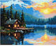 Ideyka Lakeside Coziness Painting for Children Aged 8+