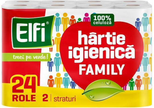 Elfi Hârtie igienică 24 role 2 foi
