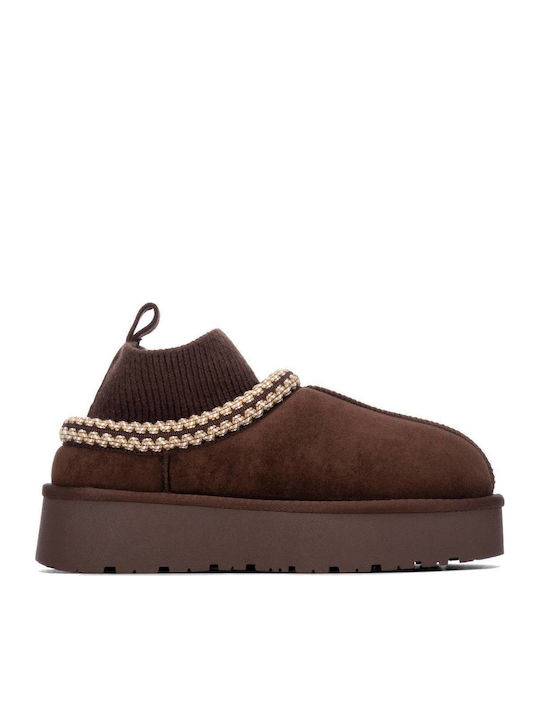 Xti Wildleder Damen-Stiefeletten mit Plattform ...
