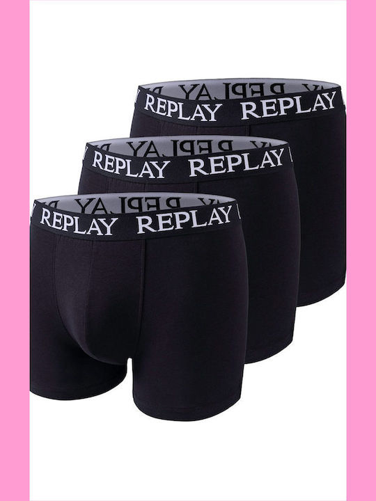 Men's Printed Black Boxers 3-Pack