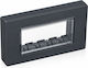 Lineme Waterproof Recessed Wall Switch with Grey Frame