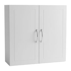 Relaxdays Dulap de Baie 60x18x60 cm Alb 10051393