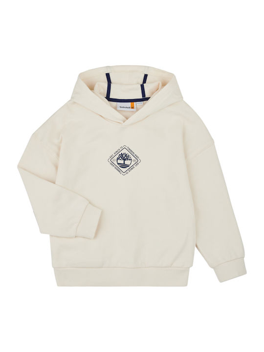 Timberland Παιδικό Φούτερ με Κουκούλα Μπεζ