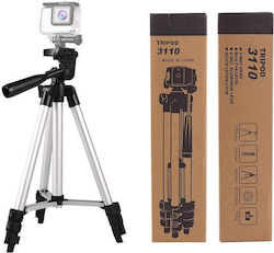 3110 Photography Camera & Mobile Tripod Stand Silver Black