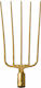 Furcă de grădină cu două coarne Martin 5 dinți Aurie Mr.0022625