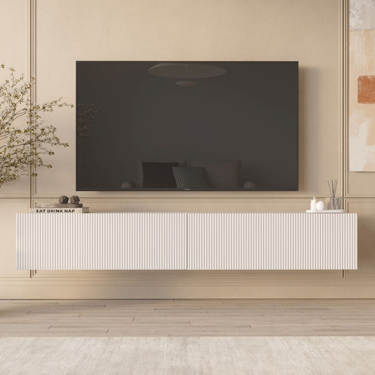 Stand TV Ln Alb L180xA30xÎ32cm