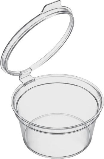 Set de 50 Boluri din Plastic cu Capacitate de 30 ml Galbene