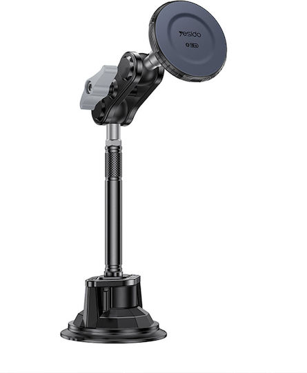 Yesido C323 Car Phone Mount with MagSafe Magnet & 15W Wireless Charging Black