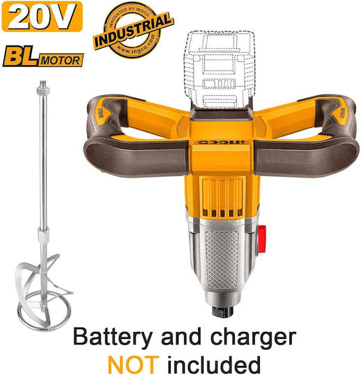Ingco MXLI2016 Akku-Rührwerk 20 V mit Rührquirl