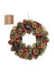 Edelman Christmas Decorative Plastic Wreath with 45 cm Diameter Eton Red