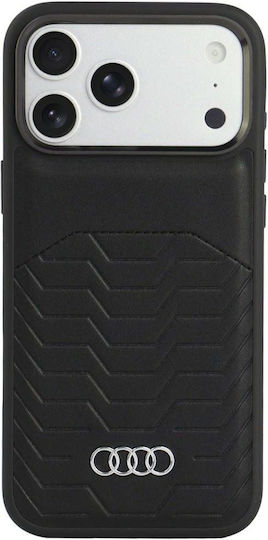 Audi Hülle GT Aus Kunstleder Mit MagSafe Für iPhone 18 Pro Max / 17 Pro Max Schwarz AU-TPUPCMIP18PM-GT/D3-BK