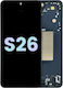 OLED Дисплей в Сглобен Вид със Сензорен Механизъм и Рамка за Samsung Galaxy S26 5G (Черен)