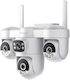 Vstarcam CS623FR IP Quad Wi-Fi Камера за Видеонаблюдение Full HD 1080p Водоустойчива с Двупосочна Комуникация и 4mm Обектив