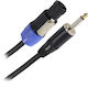 Καλώδιο Ηχείου Plugger Speakon Αρσενικό Jack 6,3 Mm Mono Αρσενικό 2x1,5 Mm² 6 M Od8