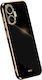 Xinli Electroplated Back Cover din Silicon Negru (Poco F7)