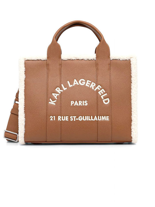 Karl Lagerfeld Damen-Tote-Tasche in Tabakbraun