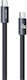 Yesido Flat / Braided USB-C Male to USB-C 60W Cable Black 1m