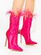 Damen-Stiefeletten Fuchsia