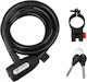 Force Lux Spiral Bicycle Lock 180 Cm/12 Mm
