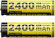 NiteCore Επαναφορτιζόμενες Μπαταρίες AA 2400mAh 1.5V 2τμχ