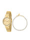 Desiderio Women's Watch 29mm Battery-Powered with Gold Metal Bracelet