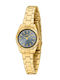 Magia Women's Watch 24mm Battery-Powered with Gold Metal Bracelet