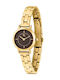 Women's 24mm Battery-Powered Watch with Gold Metal Bracelet
