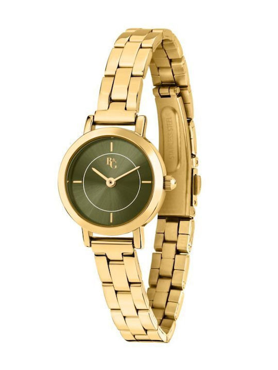 Women's 24mm Battery-Powered Watch with Gold Metal Bracelet