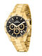Mul Women's Watch 40mm Battery Chronograph with Gold Metal Bracelet