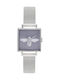 Women's 22.5mm Battery-Powered Watch with Silver Stainless Steel Bracelet