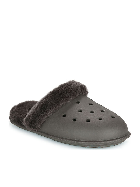 Crocs Classic Brown Women's Slippers