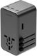 Energea Зарядно Устройство GaN Без Кабел с USB-A Порт и 3 USB-C Порта 160 W Power Delivery Gunmetal (Travelworld)