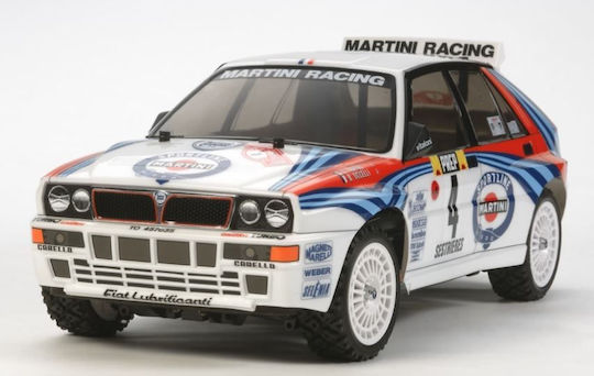 Tamiya Lancia Delta HF Integrale Радиоуправляем Автомобил 4WD Бял
