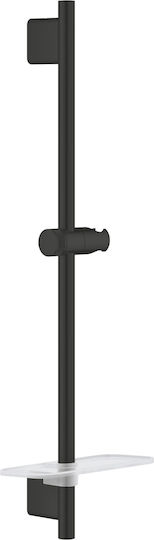 Grohe 266022430 Feste Duschstange 630 Mm 78 Mm Universal Verstellbare Wandhalterung für Handbrause ABS-Duschstange Schwarz