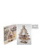 Illuminated Christmas Wooden Decorative Tree 39 cm Battery-Powered Decorated Tree