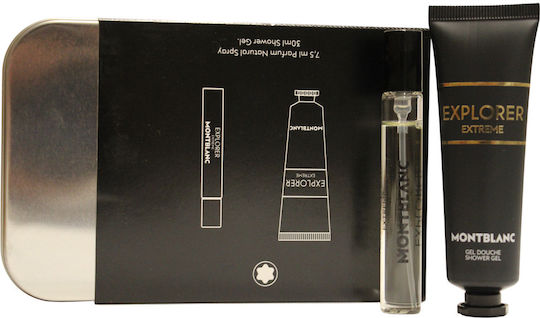 MontBlanc Set: Explorer Extreme Eau de Parfum Pentru Bărbați Set Cu Eau de Parfum și Gel de Duș