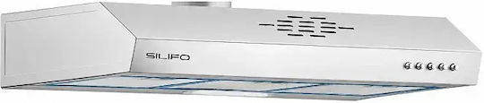 Silifo Freistehende Dunstabzugshaube 90 cm Inox