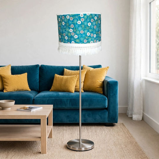 Green Chamomile Floor Lamp with E27 Bulb Holder Green
