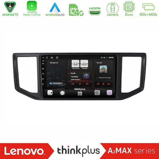 Lenovo Thinkplus A2max Series 8-Core Android 15 4+64 GB für MAN TGE VW Crafter 2018–2026 Navigations-Multimedia-Tablet 10"