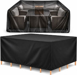 Husă de Protecție Impermeabilă pentru Set de Mobilier de Exterior NE-G-CO200 205x160x70 cm, de Culoare Neagră Husă de Protecție Impermeabilă pentru Set de Mobilier de Exterior NE-G-CO200 205x160x70 cm, de Culoare Neagră