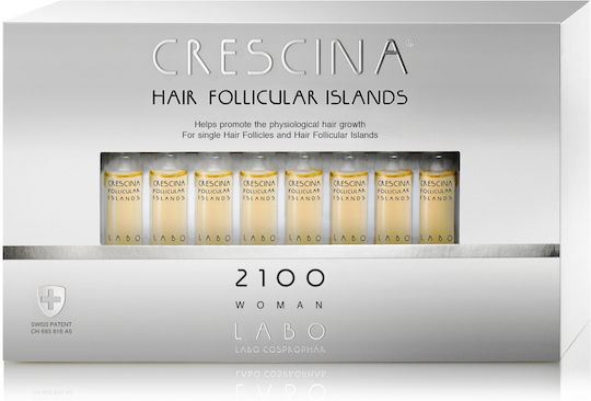 Crescina Αμπούλες κατά της Τριχόπτωσης & Πύκνωσης Μαλλιών για Γυναίκες 20x3.5ml