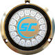 Shadow Caster SCR-16 Round Blue LED Underwater Light