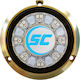 Shadow Caster Scr-24 Round Blue LED Underwater Light