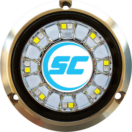 Shadow Caster Scr-16 Round White-Blue Underwater LED Light