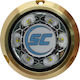 Shadow Caster Sc3-bzsm Round Underwater Light Brass White-Blue